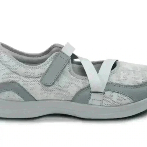 Apex Women's Orthopedic Mesh Mary Jane 8.5 Wide/ Gray - Picture 2 of 9